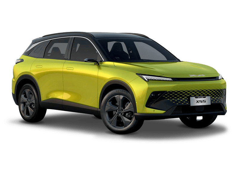 Купить BAIC X55 в Новосибирске - Жёлтый металлик с чёрной крышей